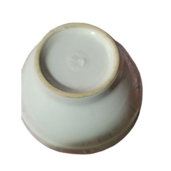 Vintage Italian Ceramic Bowl With Pink Rim - Picture 4 of 6